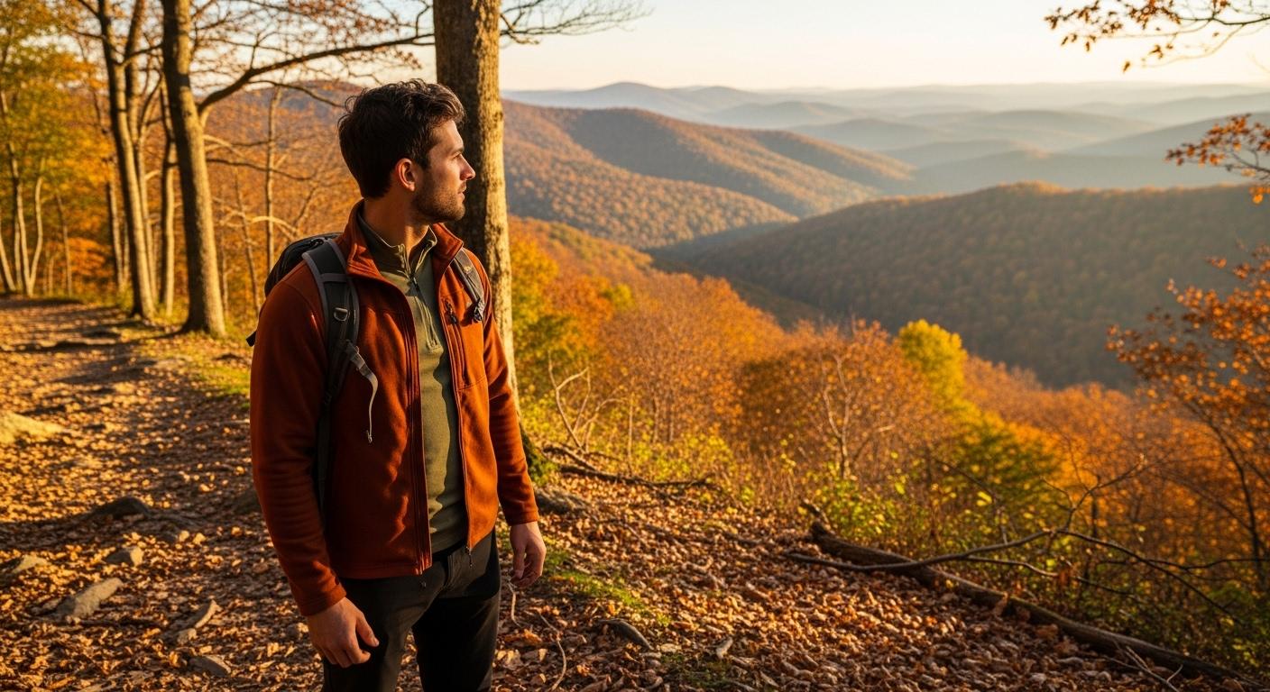 가을 등산복 상의