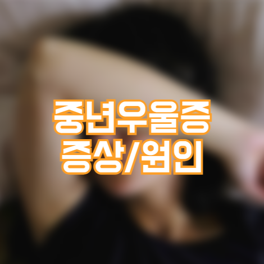 중년우울증 증상, 원인! 대처는 이렇게!