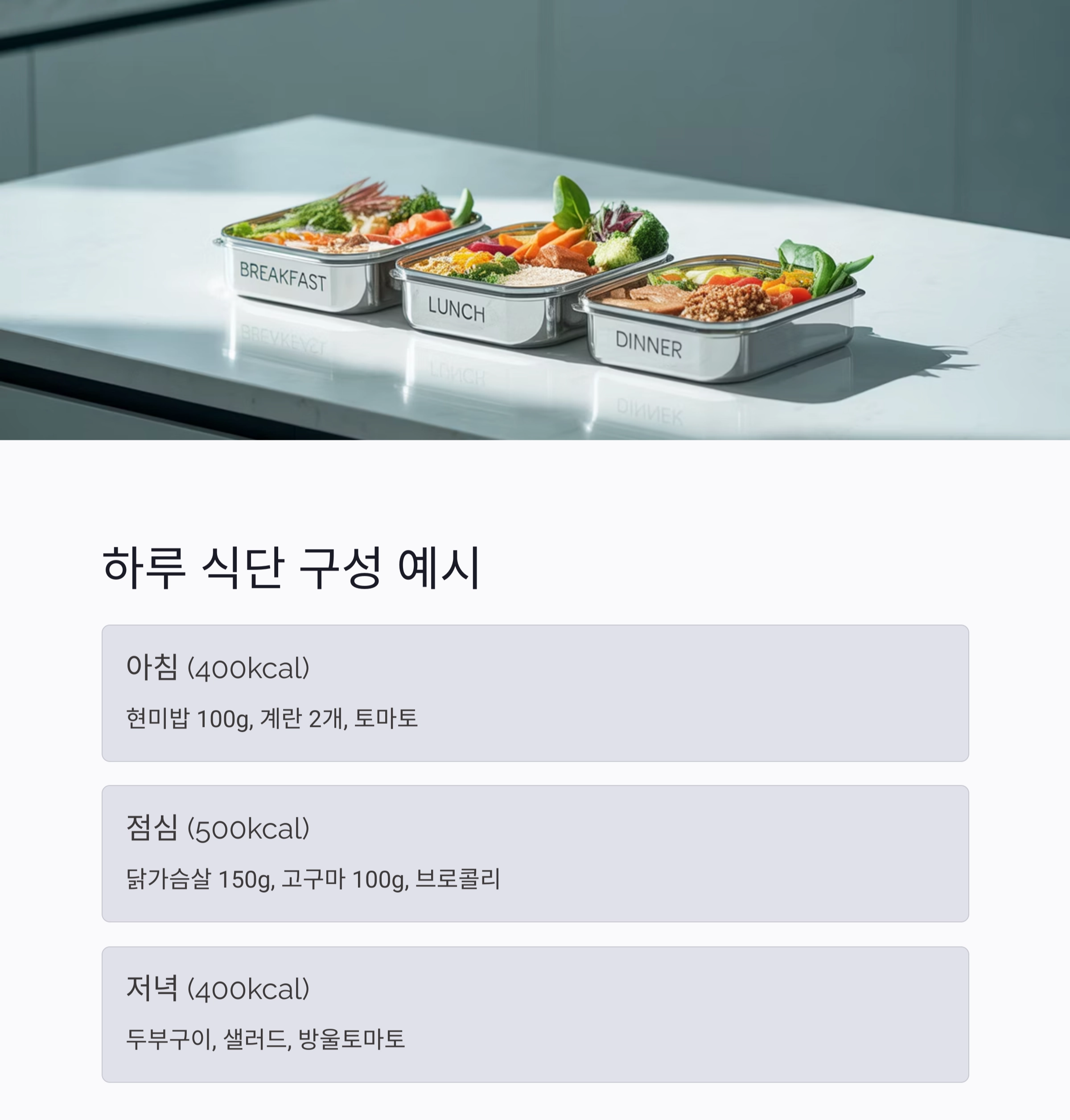 체계적인 다이어트 식단표 작성법으로 건강하게 감량하는 비결