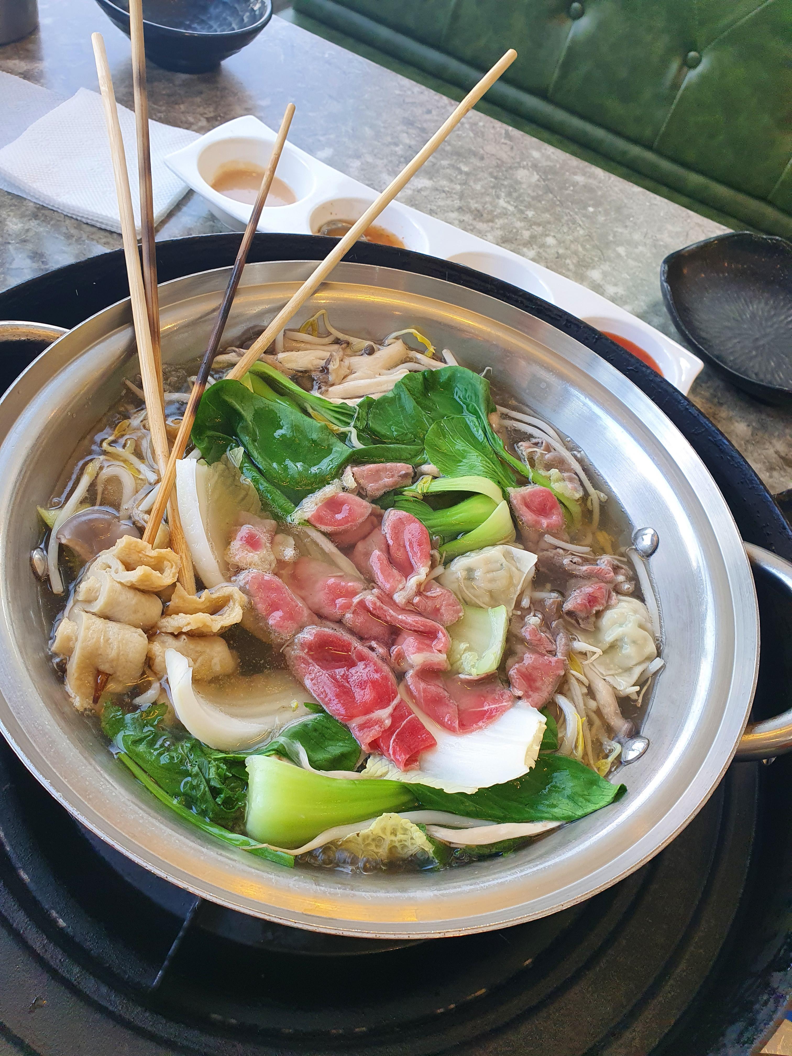 대정동 샤브 쌈주머니 소고샤브샤브 점심특선 2인