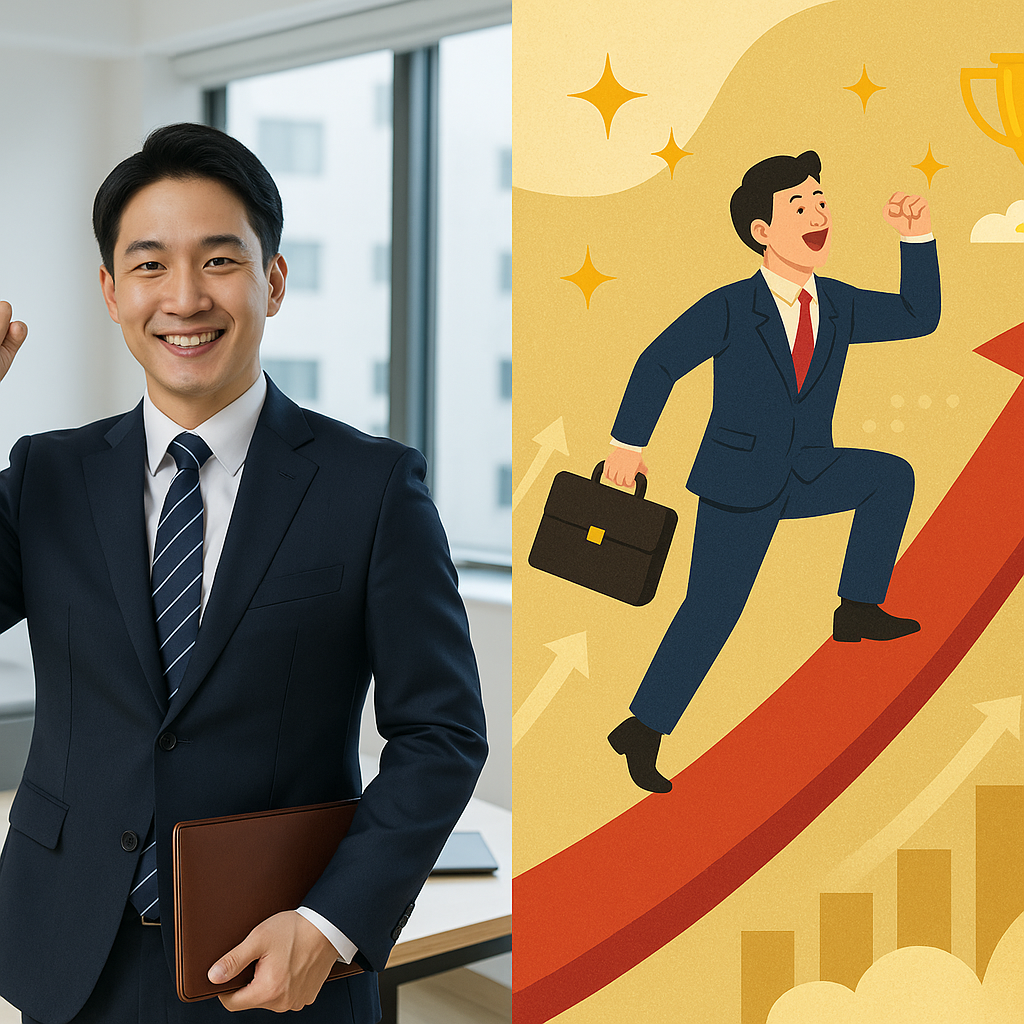 사무실에서 승진하는 꿈