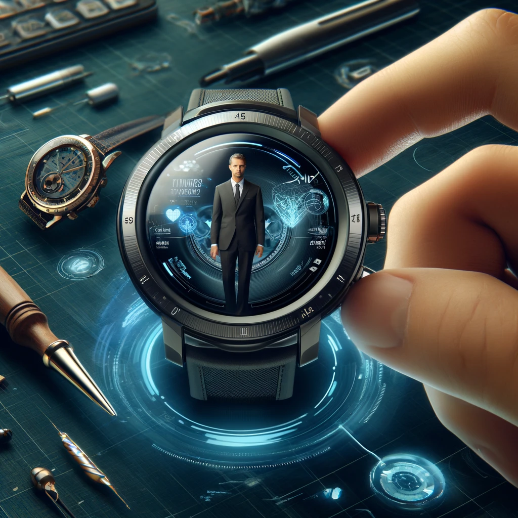 프리미엄 스마트워치의 고급 디자인과 최첨단 기능