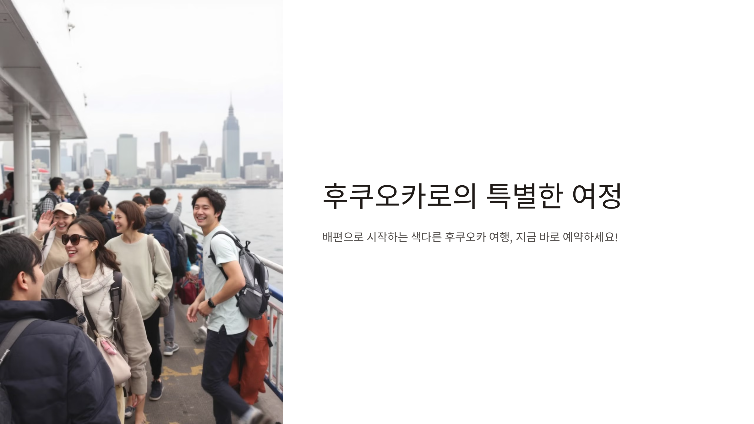 후쿠오카 배편