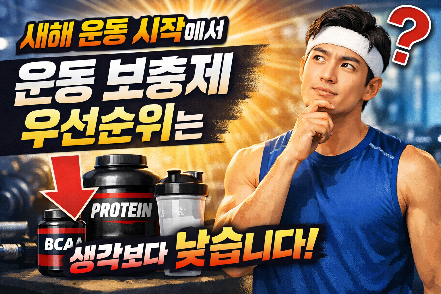 새해 운동 시작 운동 보충제 우선순위 정리 단백질 BCAA는 식단 이후에 고려해야 하는 이유