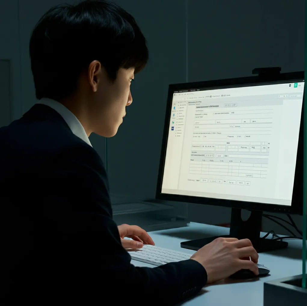 컴퓨터로-입국신고서-작성하는-한국인03