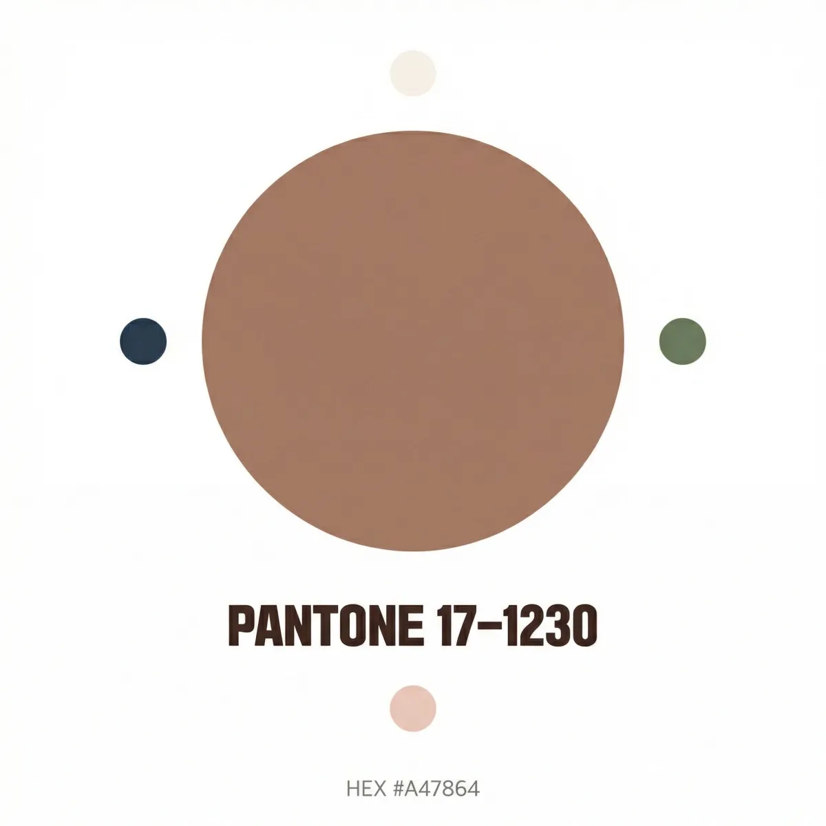 모카 무스 PANTONE 17-1230 색상 코드 정보