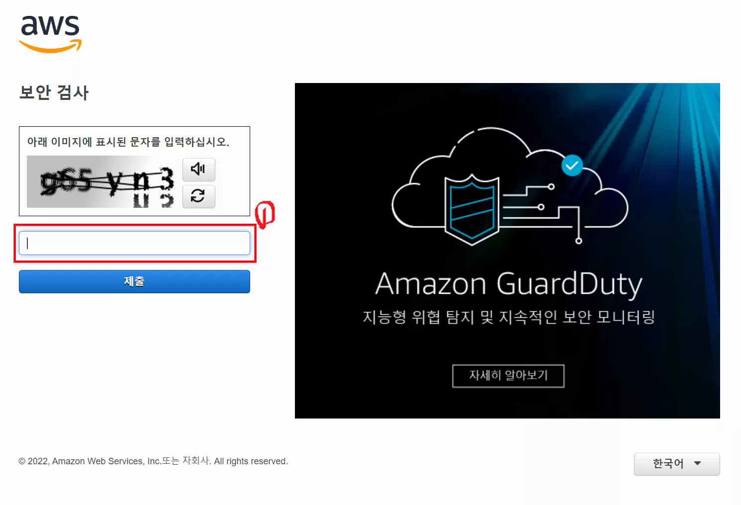 아마존-Lightsail-로그인-화면-2-보안-검사