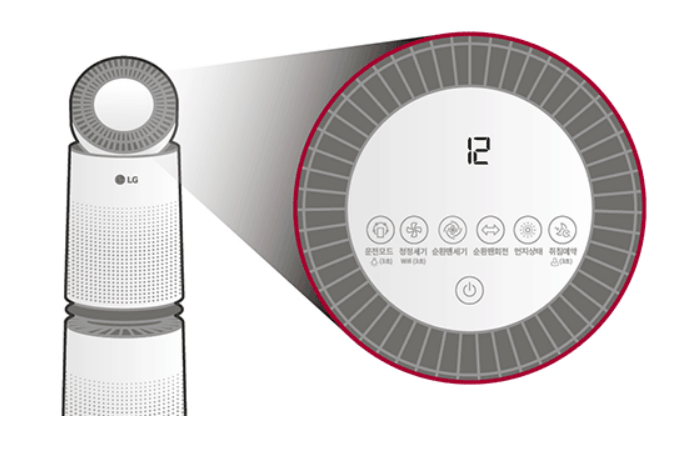 엘지 퓨리케어 공기청정기 필터 청소방법 및 교체시기 에러표시1