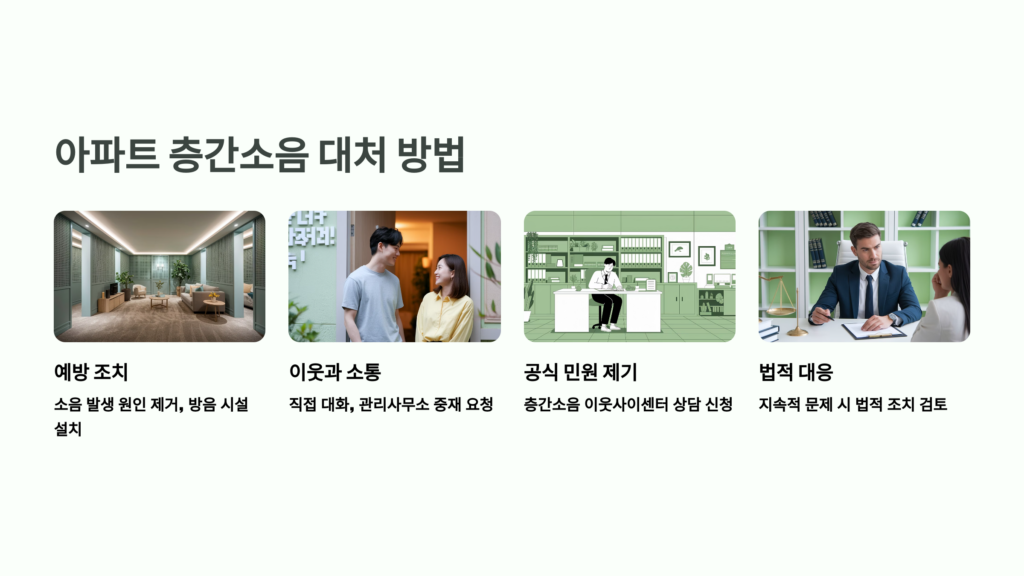 아파트 층간소음 대처 방법