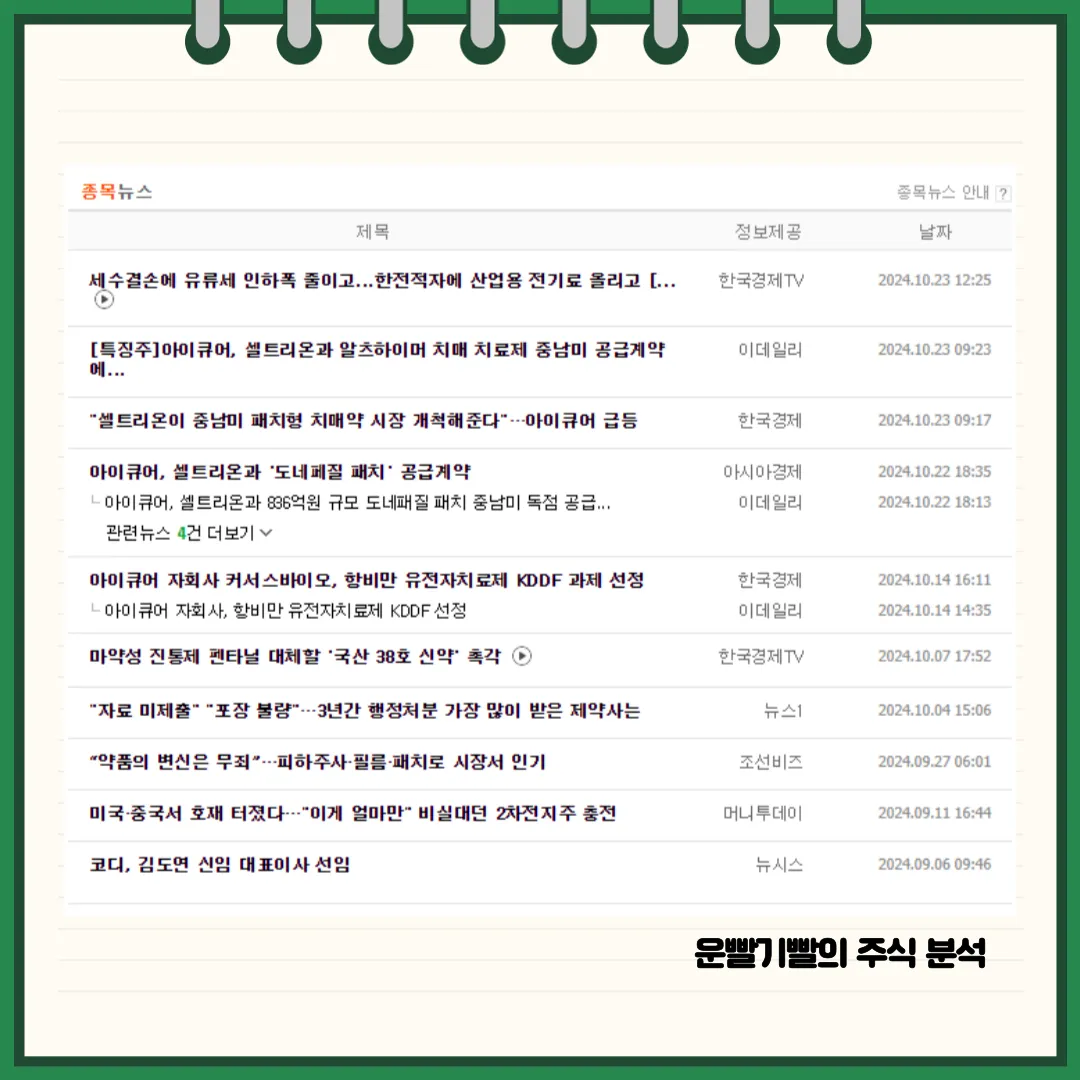 아이큐어 뉴스