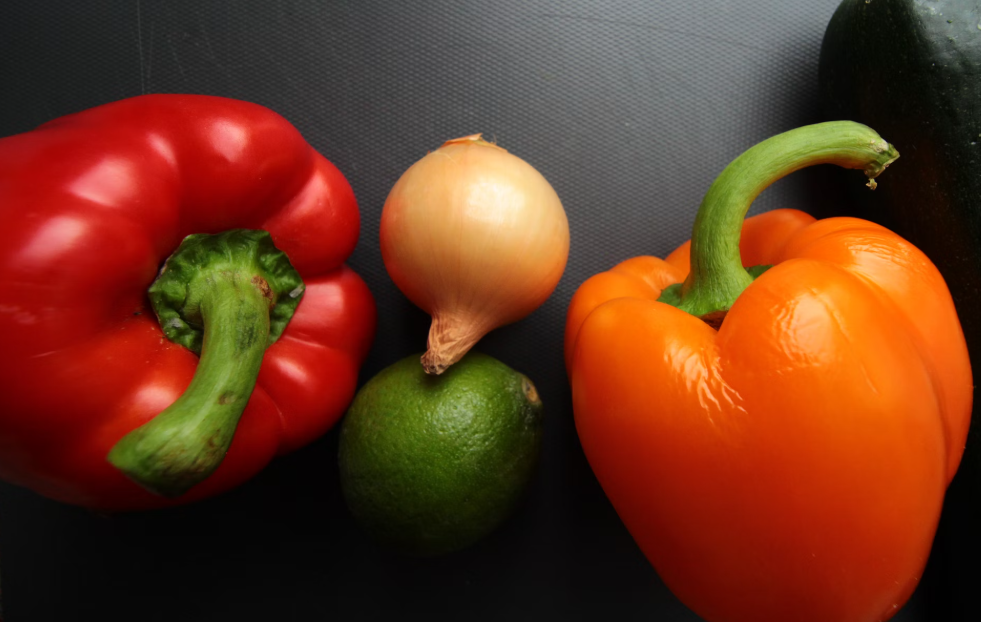 파프리카 양파 음식사진