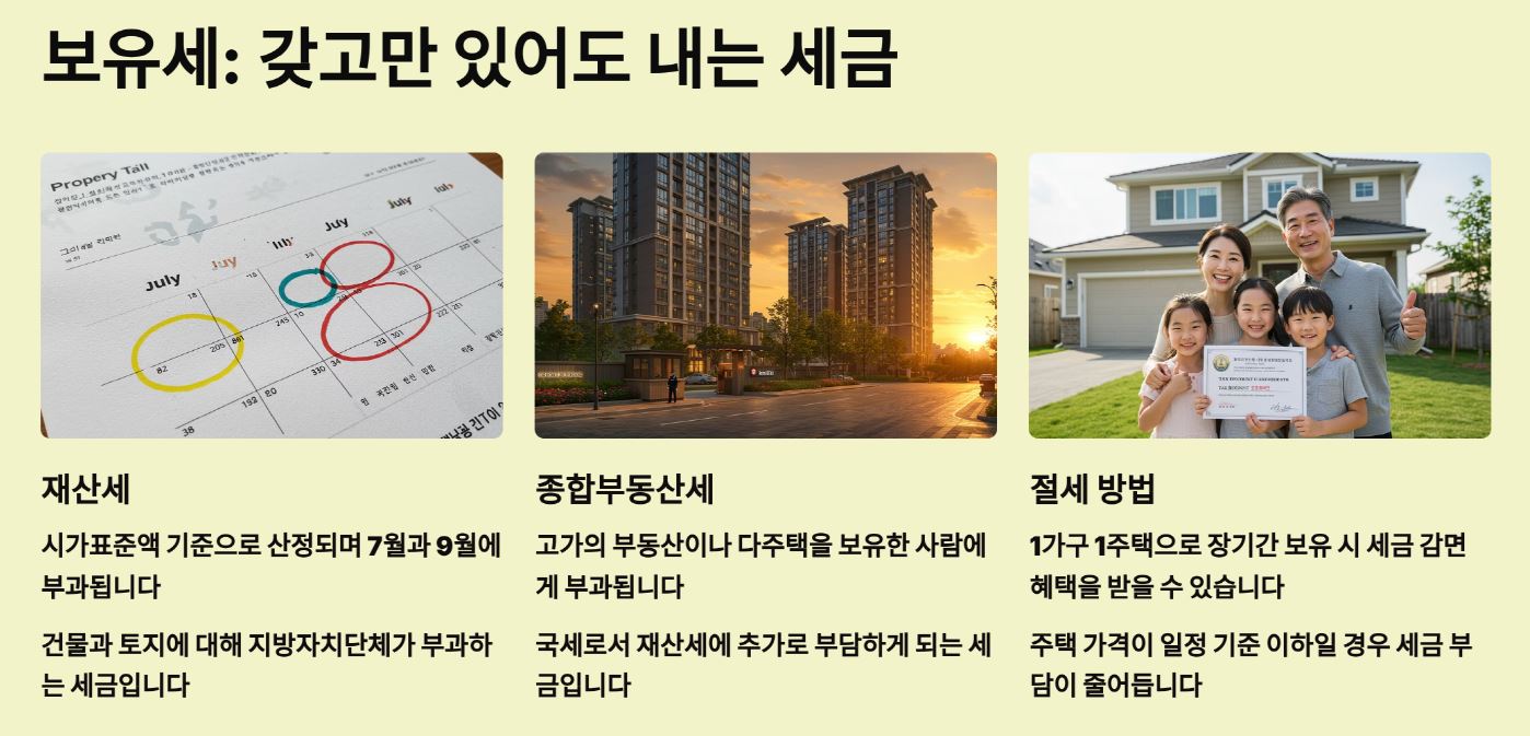 보유세: 갖고만 있어도 내야 하는 세금