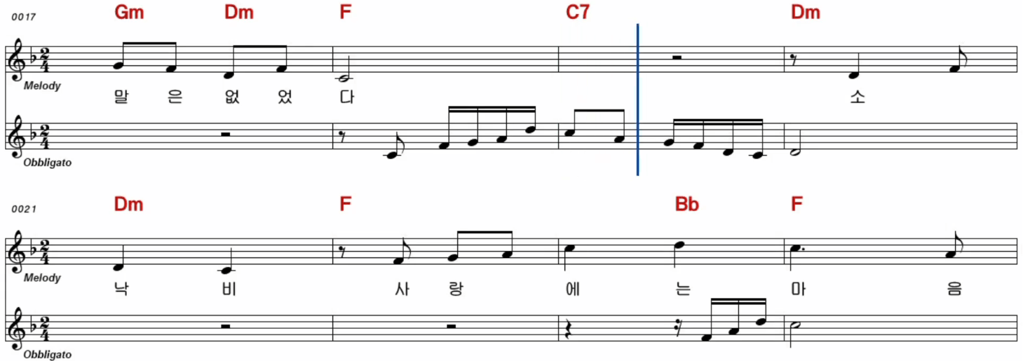 한혜진(문주란) 돌지않는 풍차 악보