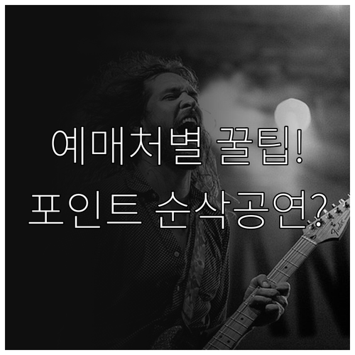 청년문화예술패스 예매처별 특징과 포인..