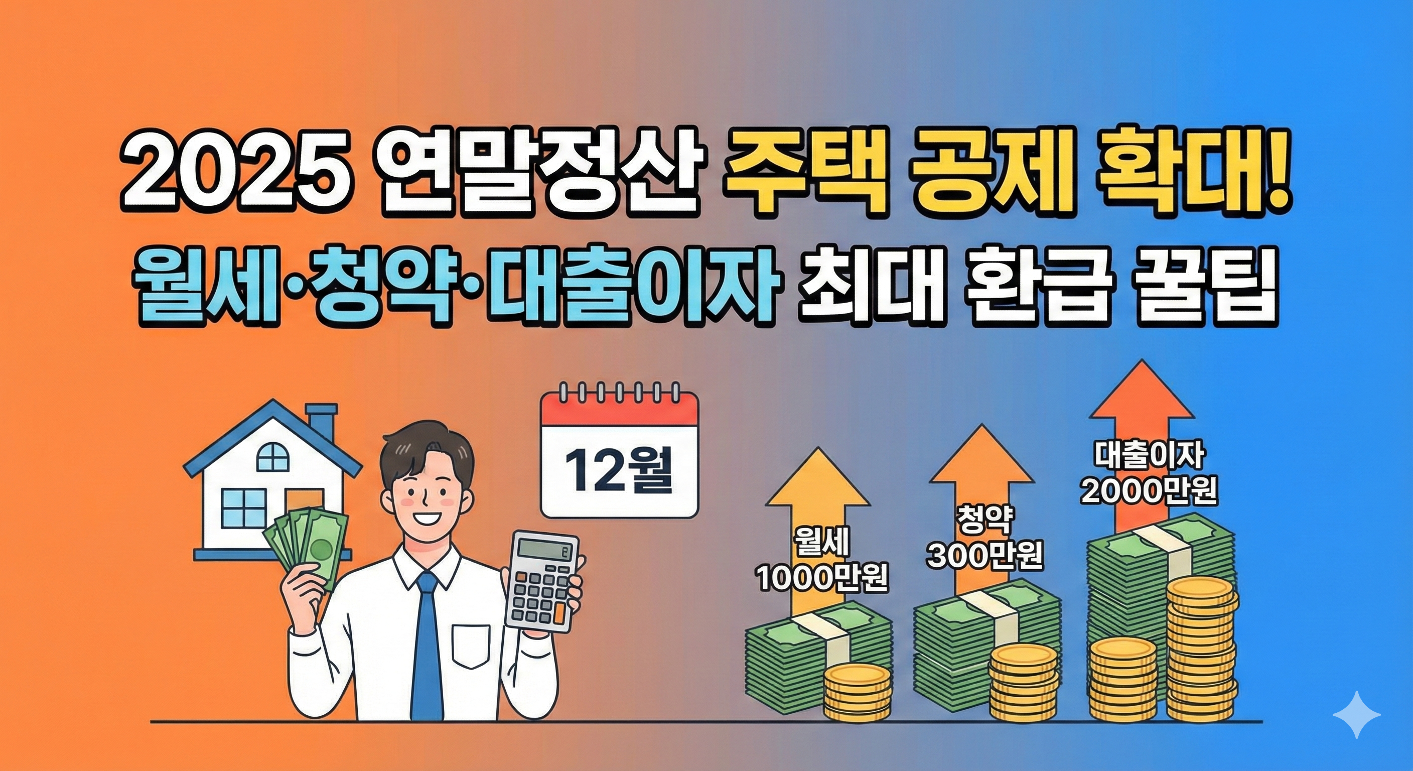 연말정산 주택 공제 2025 총정리: 월세&middot;청약&middot;대출이자 상향된 한도 확인하기