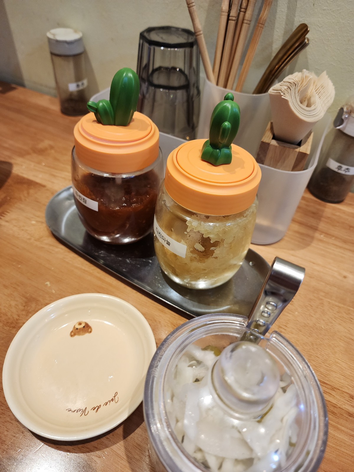 다진마늘과 반찬