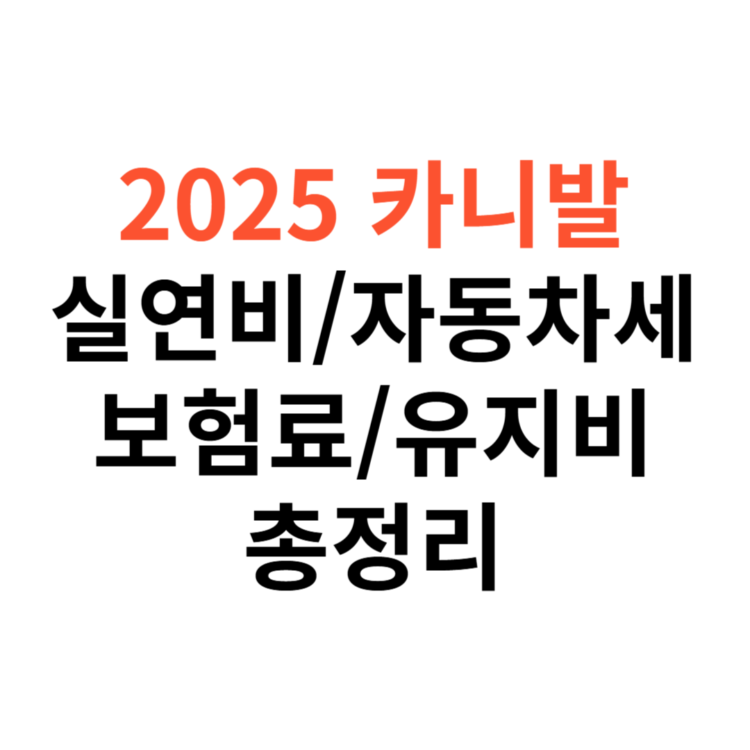 카니발 차량 실연비