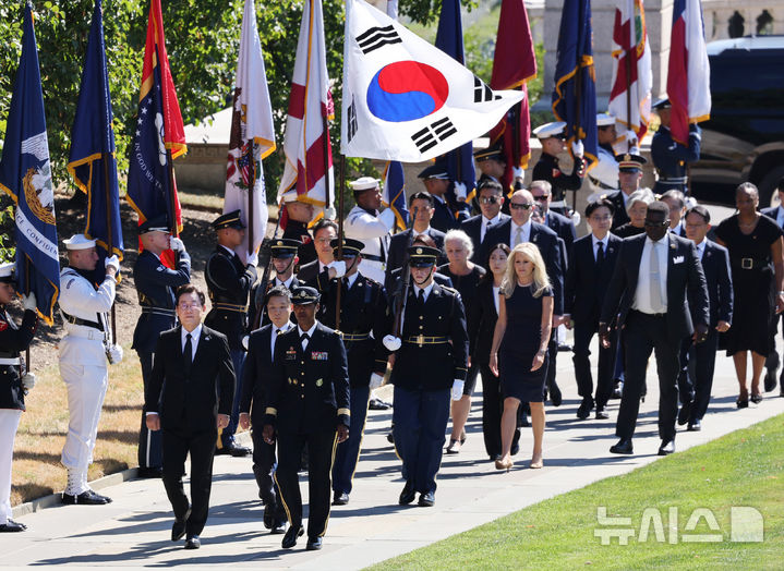 이재명 대통령 알링턴 국립묘지 참배