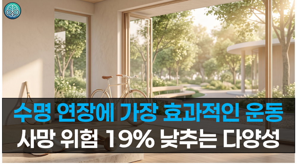 수명 연장에 가장 효과적인 운동 조합 가이드 - 사망 위험 19% 낮추는 다양성의 힘
