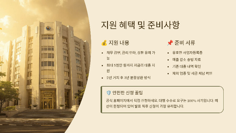 지원자격 및 혜택 준비사항