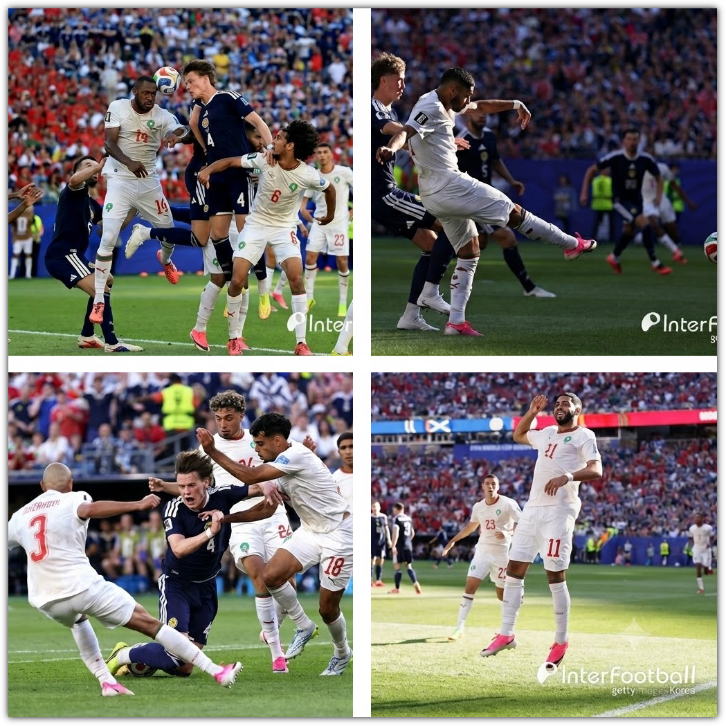 모로코, 스코틀렌드 축구 결과, 1-0 승리, C조 경기 결과 및 한국 32강 상대팀 예측, 전망 분석