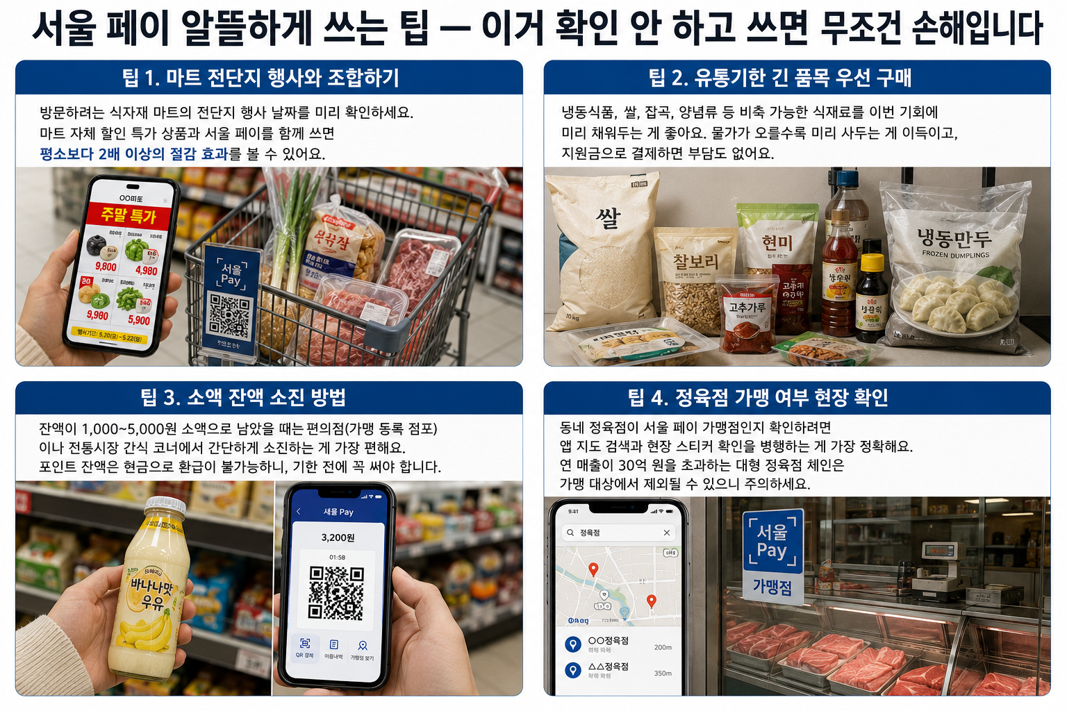 서울 페이 알뜰하게 쓰는 팁 - 이거 확인 안하고 쓰면 무조건 손해 입니다