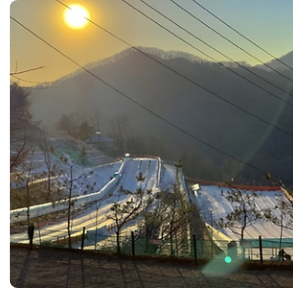 양주눈꽃축제 눈썰매장 슬로프