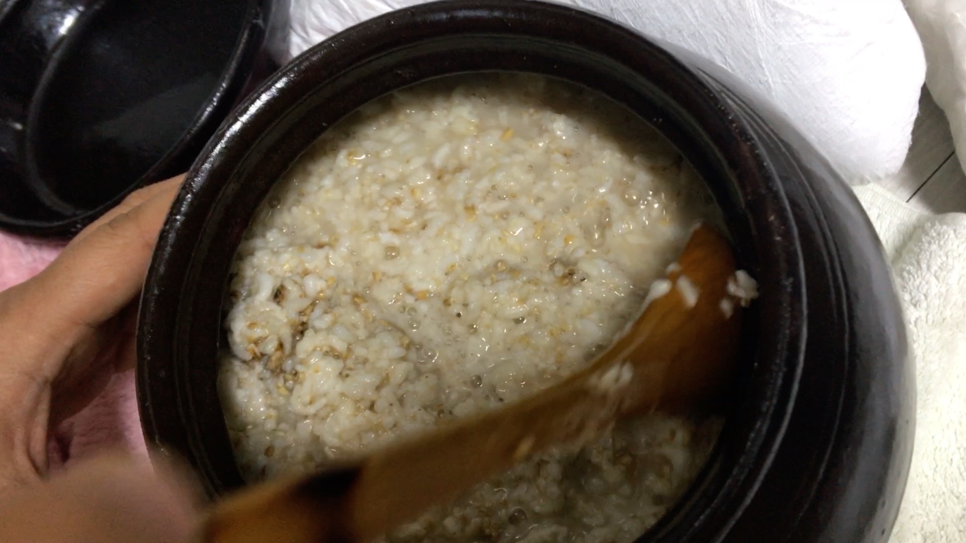 9. 술 저어 주기