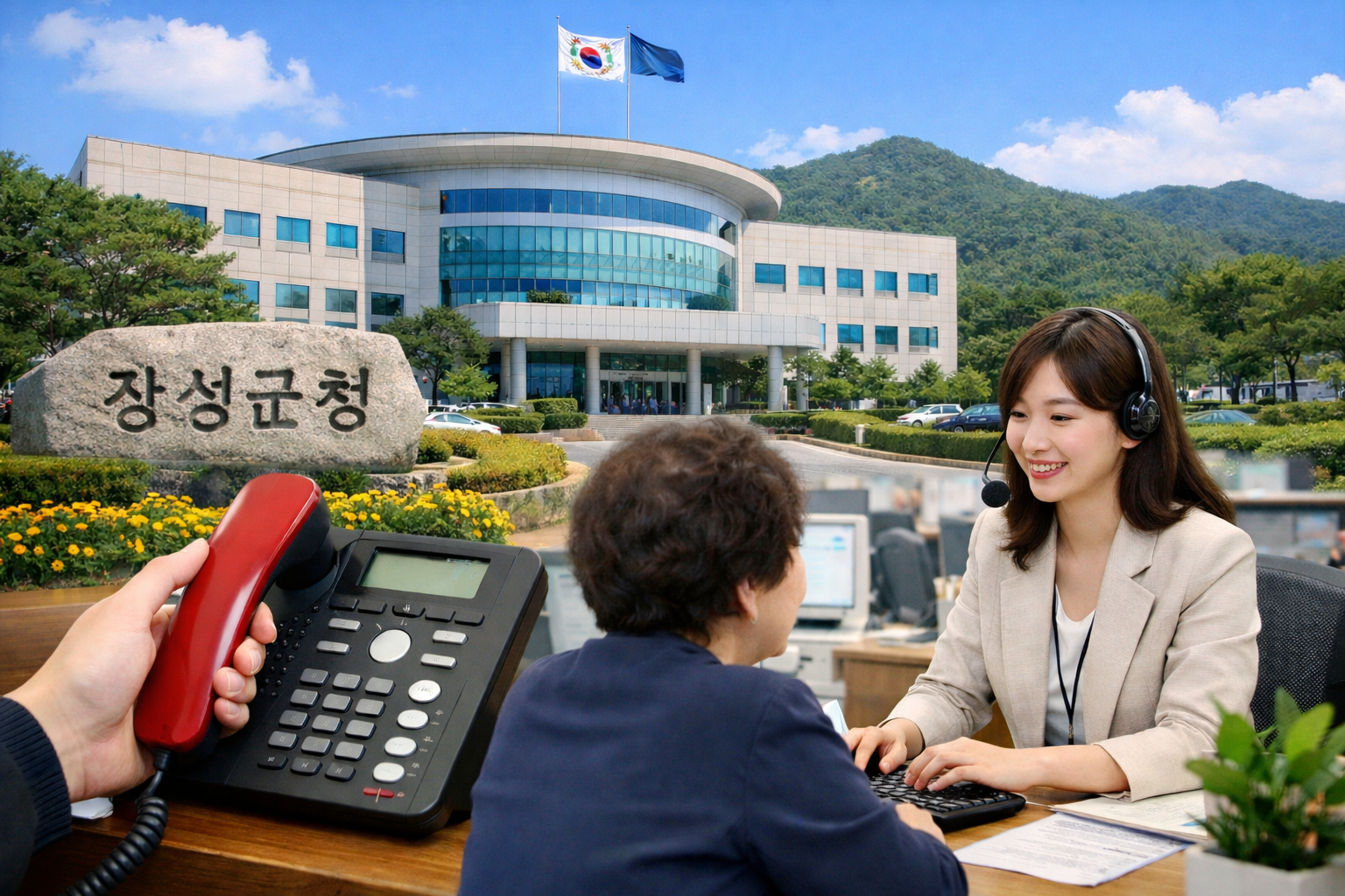 장성군청 민원실 전화번호 상담원 빠르게 연결하는 방법 총정리 관련 사진