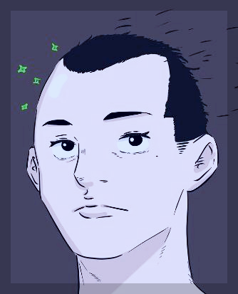 머리 까진 남자