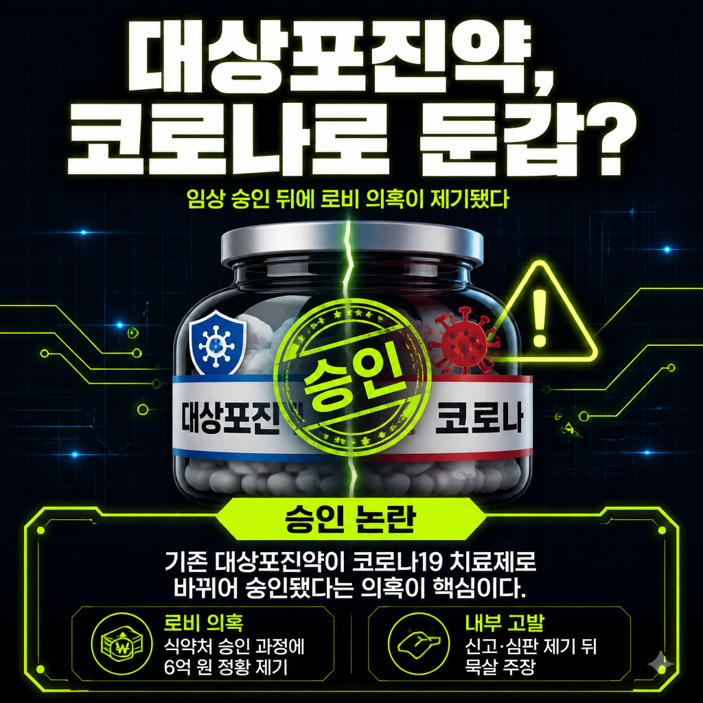 대상포진약, 코로나로 둔갑?
