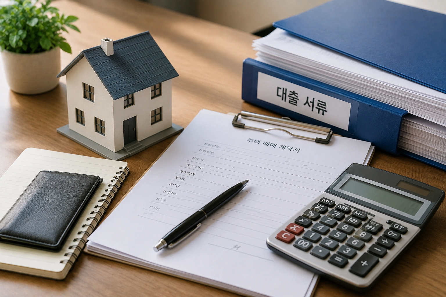 디딤돌대출 신청 서류와 주택 모형