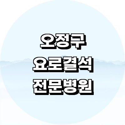 부천 오정구 요로결석 병원