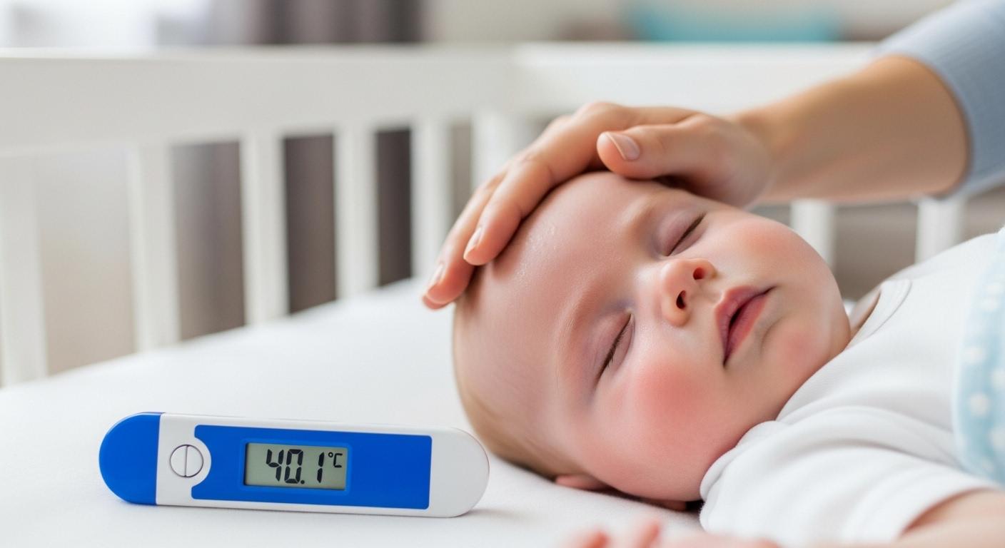 아기 열 40도 넘으면