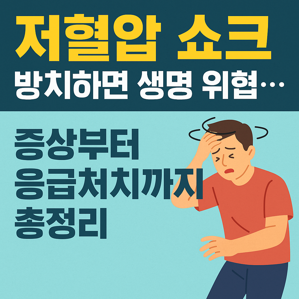 저혈압 쇼크