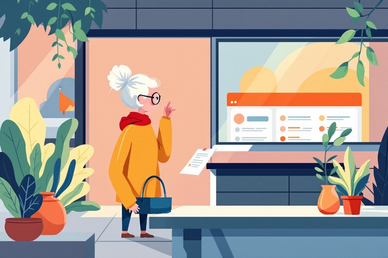 서울시 민생회복지원금 동사무소 방문하는 노인