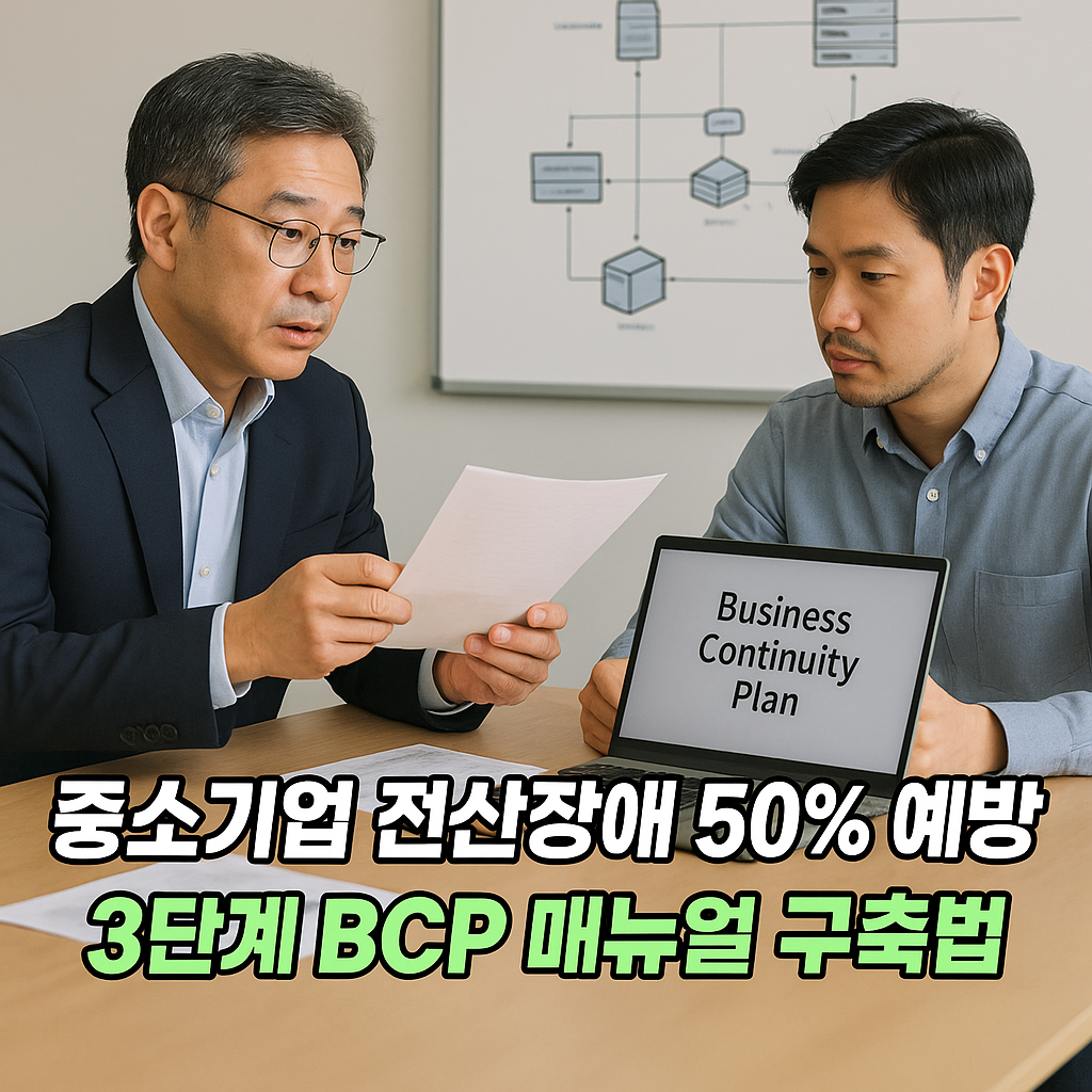 중소기업 전산장애 50% 예방 3단계 BCP 매뉴얼 검토