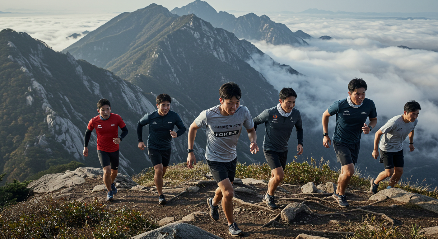 산 등반 이미지=사진