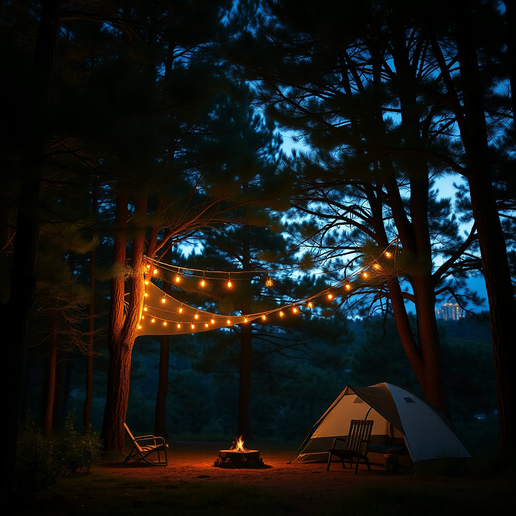 시원한 그늘, 숲 내음, 반짝이는 감성 조명까지 도심을 벗어난 완벽한 힐링 캠핑장에서 즐기는 여름 휴가는 현대인들의 로망입니다