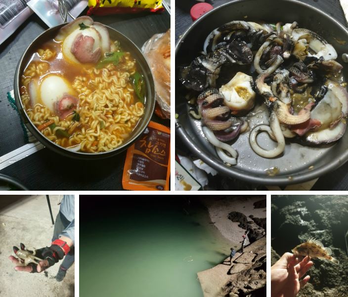 주꾸미 라면, 우럭 사진