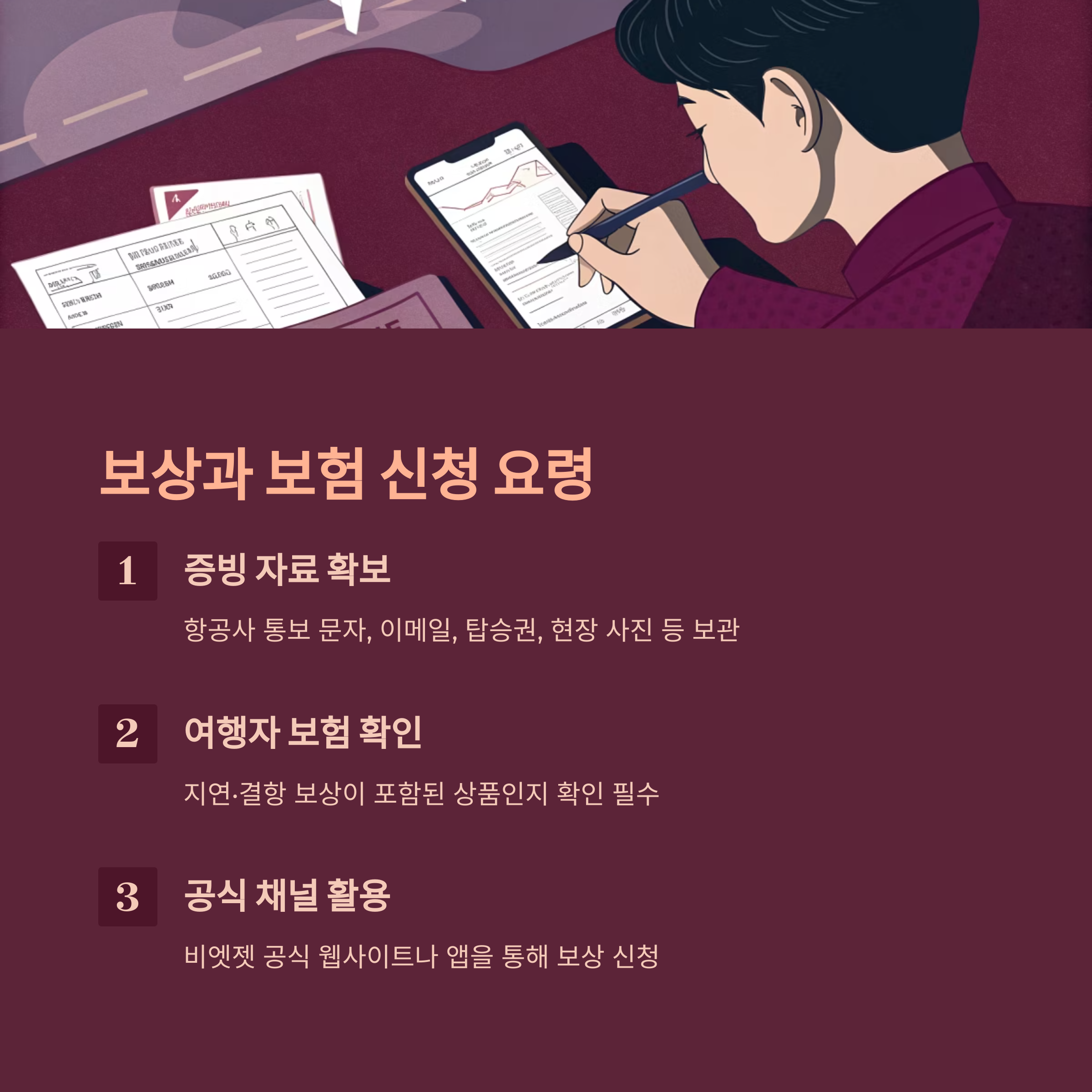 보상과 보험 신청 요령