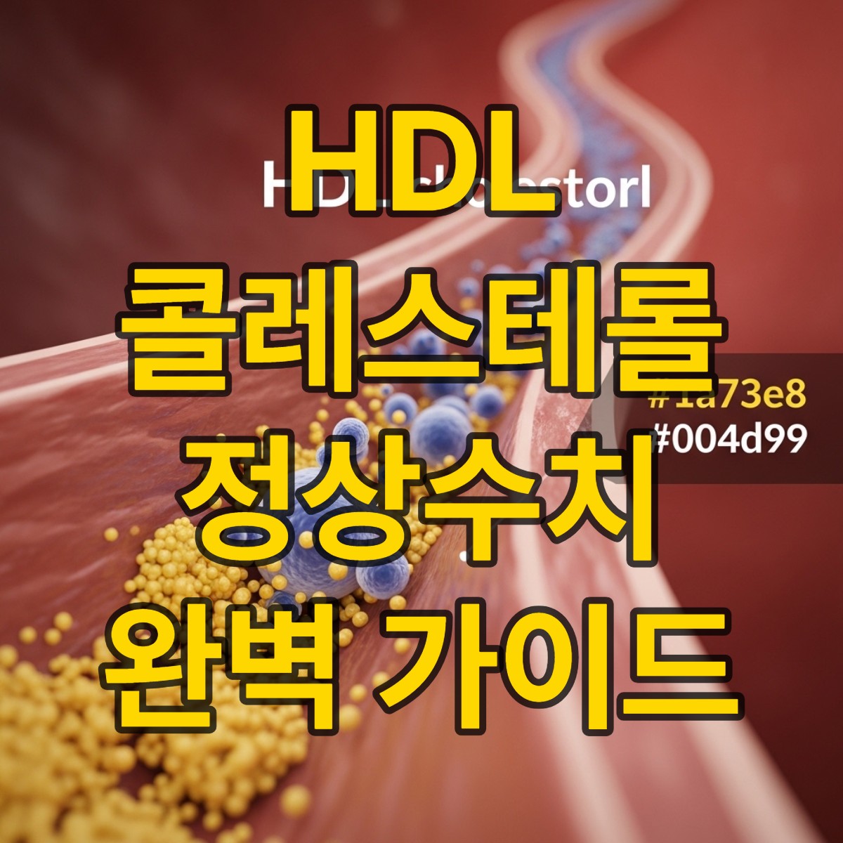 hdl콜레스테롤 정상수치 알아보기