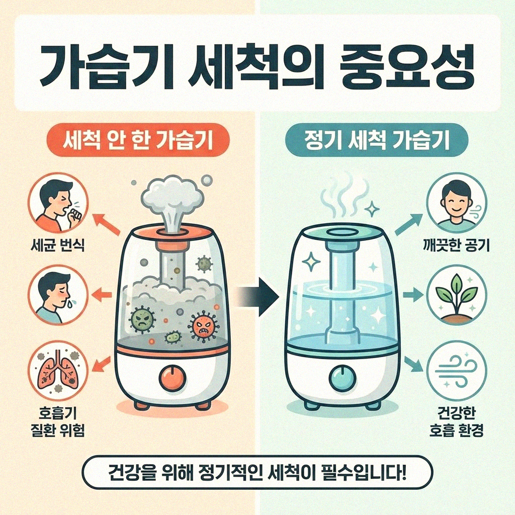 촉촉한 공기 위한 가습기 청소 이것만은 꼭!