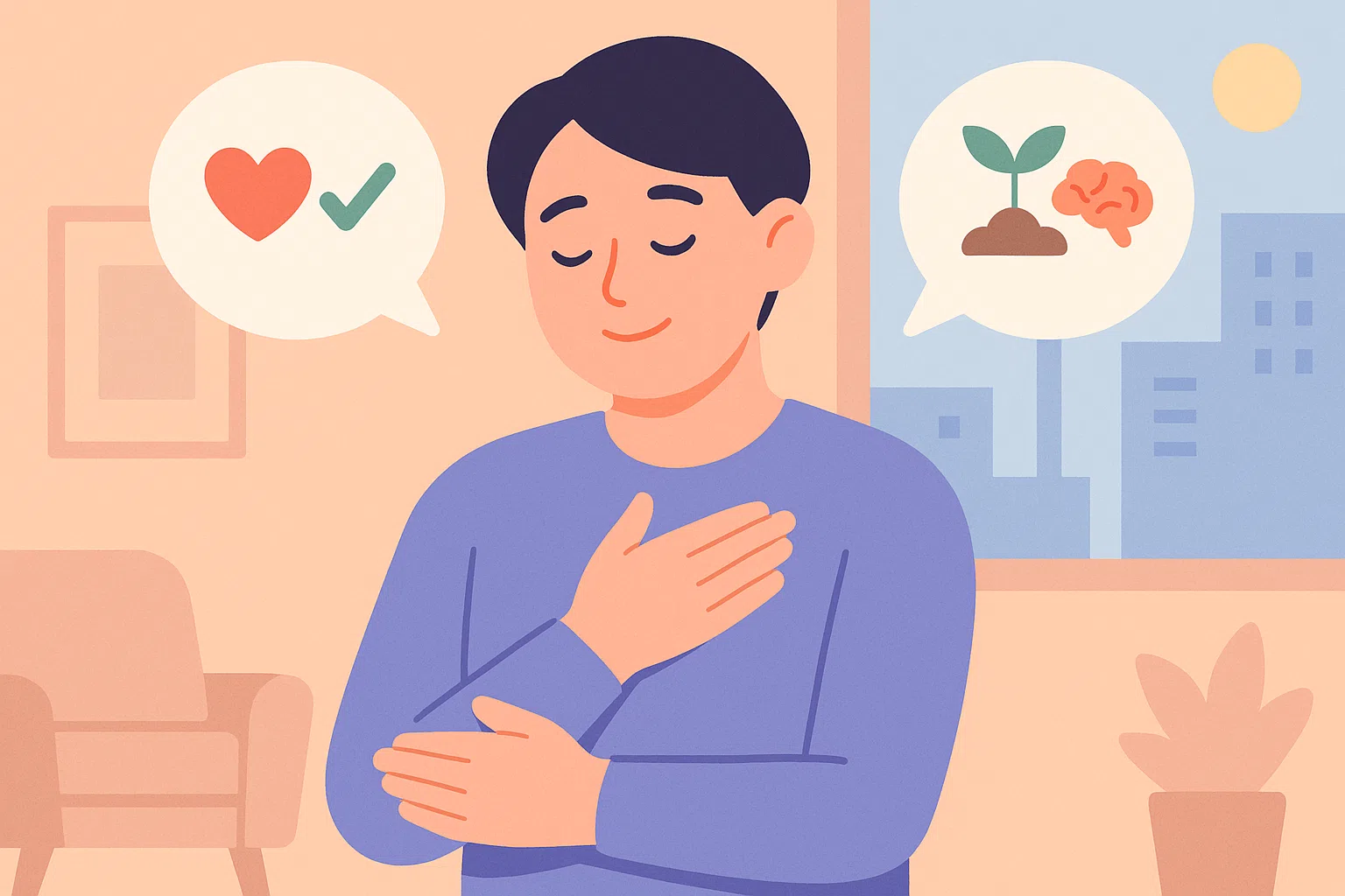 스스로를 다독이는 사람