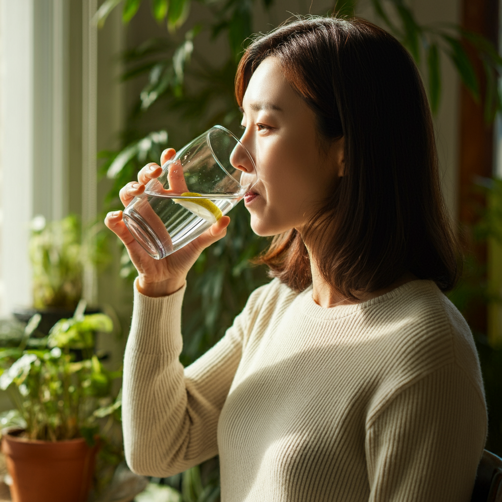 정수기로-내린물마시는-한국여자-02