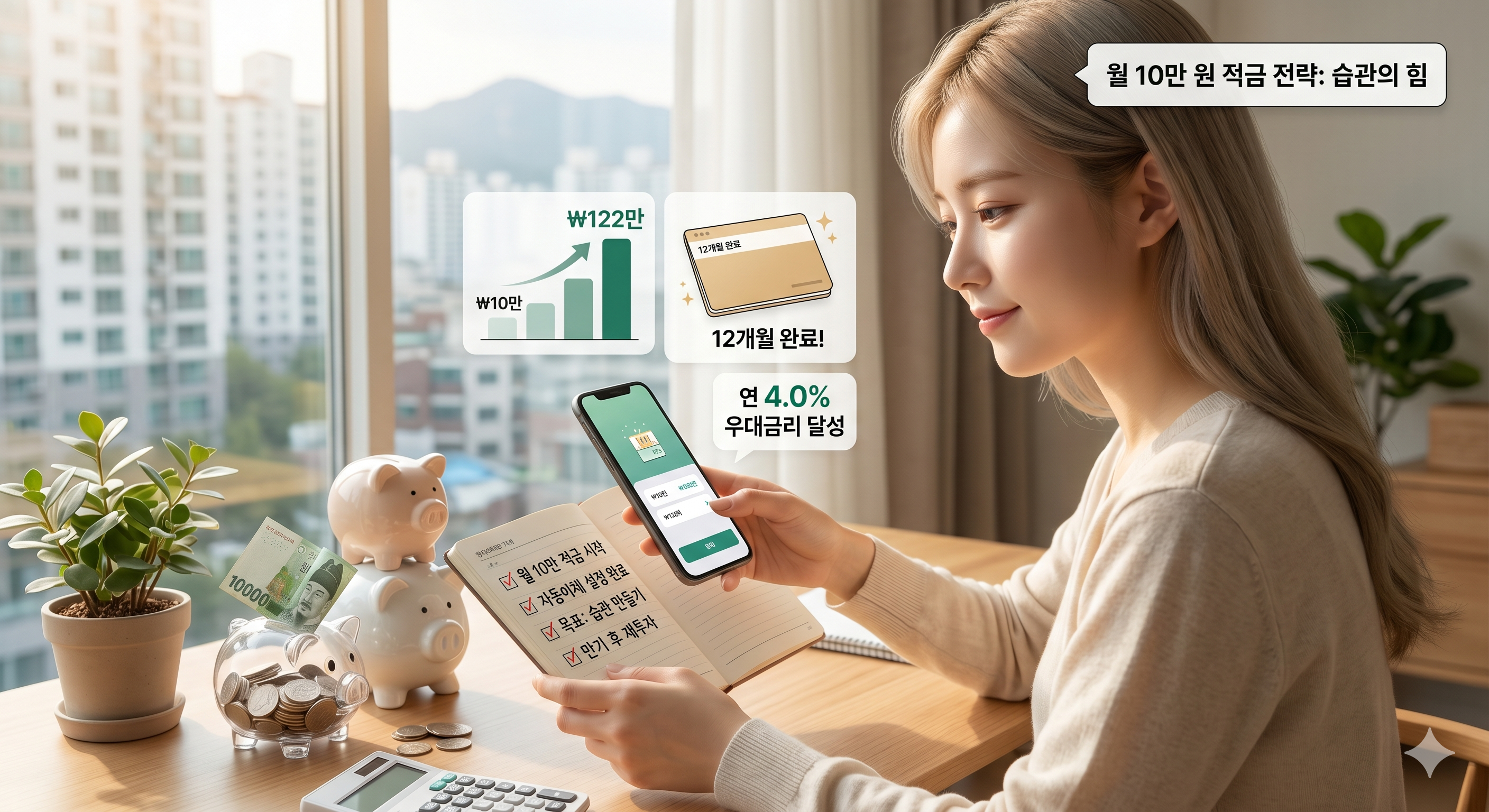 월 10만원 적금 전략