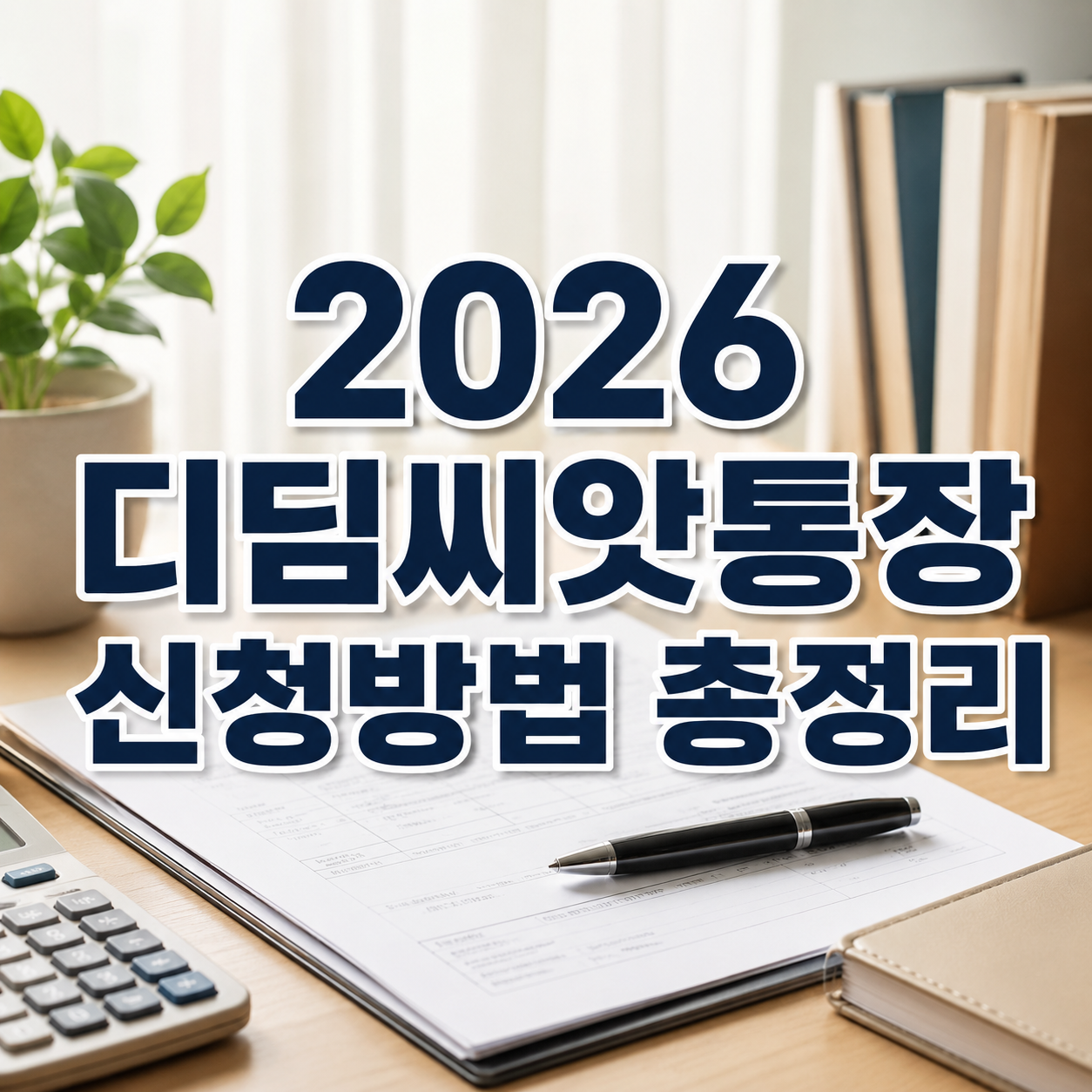 2026 디딤씨앗통장 신청방법 총정리|온라인 신청·필요서류·지원금까지 한눈에