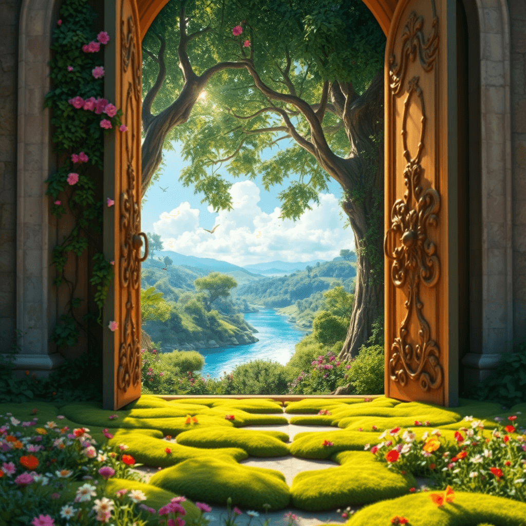 문이 열리면 다른 세계로 연결되는 꿈해몽