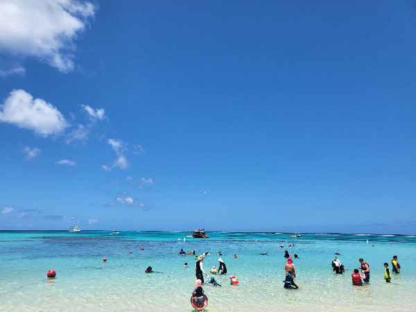 사이판 마나가하섬 해변 스노클링