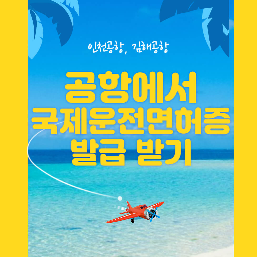 공항에서 국제운전면허증 즉시 발급받는 방법